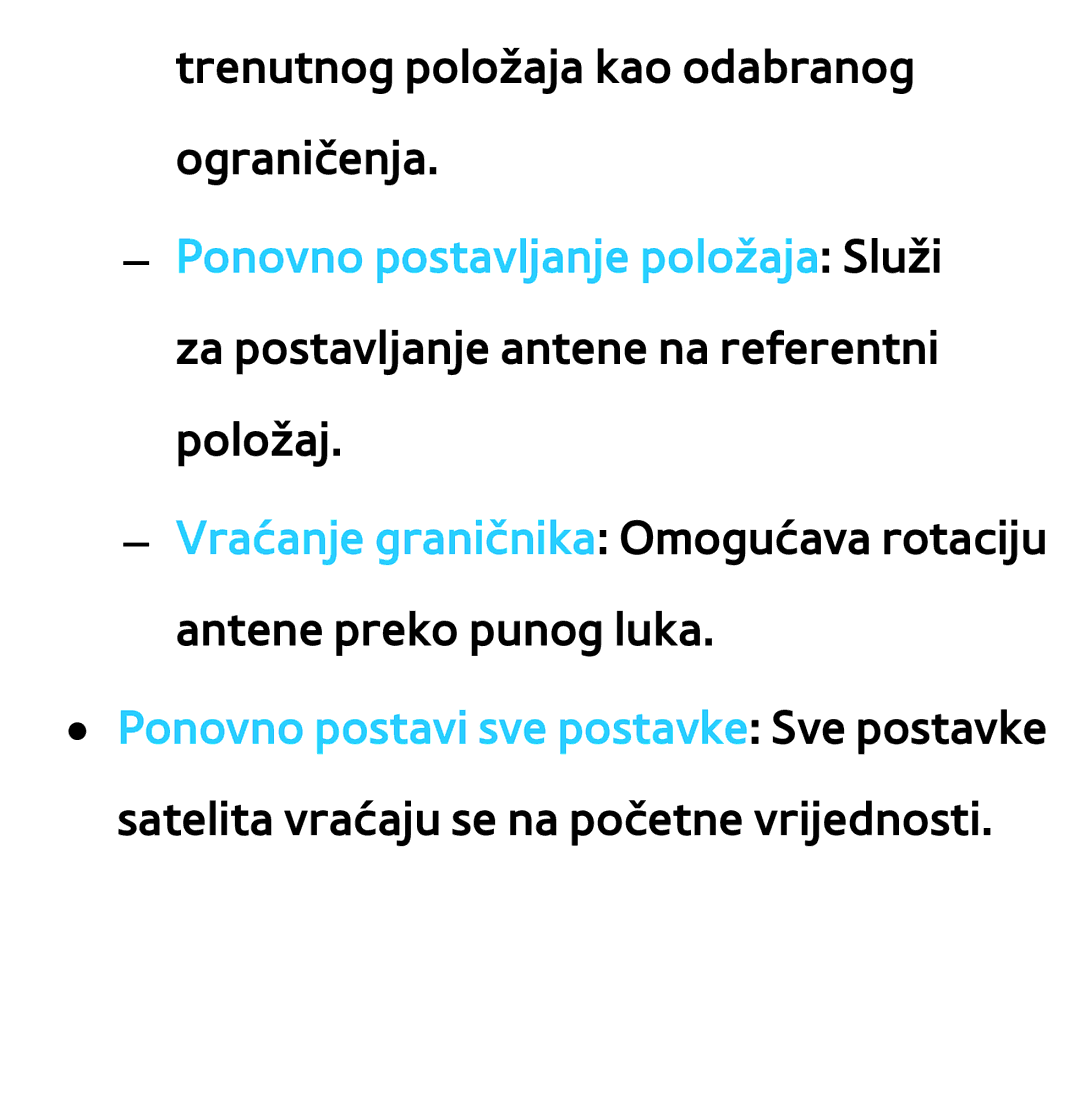 Samsung UE55ES8000SXXH, UE55ES7000SXXH, UE46ES8000SXXH, UE46ES7000SXXH manual Ponovno postavi sve postavke Sve postavke 