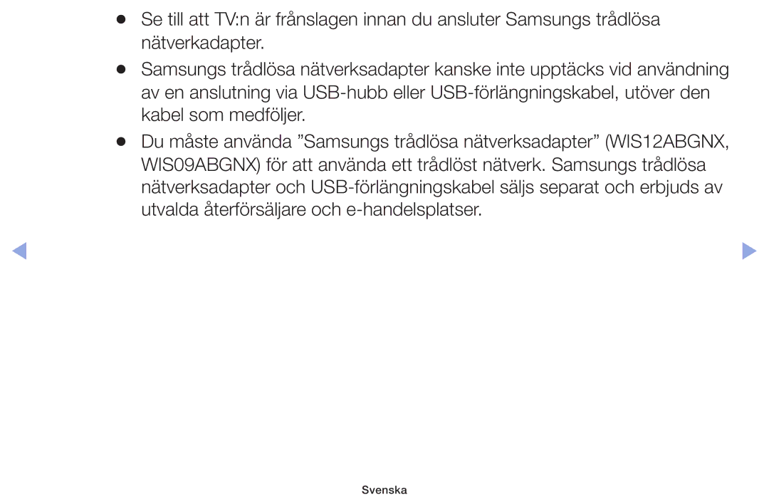 Samsung UE32F6105AKXXE, UE55F6105AKXXE, UE40F6105AKXXE, UE28F4005AWXXE, UE22F5005AKXXE, UE46F6105AKXXE, UE60F6105AKXXE Svenska 