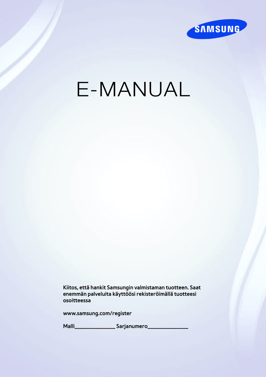 Samsung UE40F6755SBXXE, UE55F6345SBXXE, UE32F6475SBXXE, UE42F5305AKXXE, UE32F5505AKXXE, UE50F6475SBXXE manual Manual 