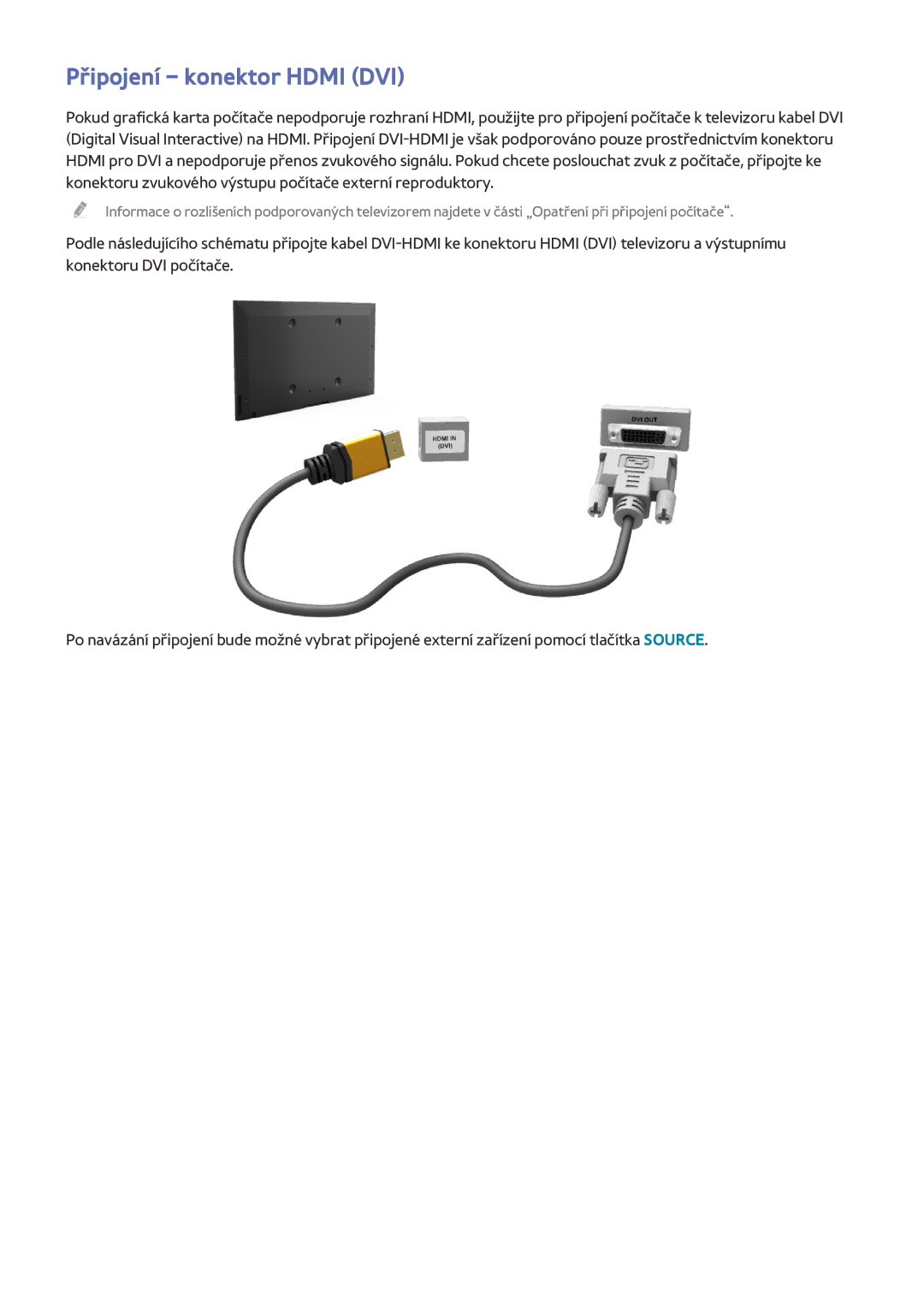 Samsung UE75HU7500LXZF, UE55HU7590LXZG, UE55HU7200SXZG, UE55HU7200SXXH, UE48HU7590LXZG manual Připojení konektor Hdmi DVI 