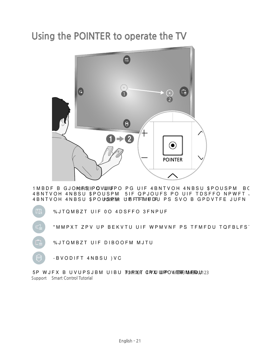 Samsung UE55JU6670UXZF, UE55JU6740UXZG, UE40JU6740UXZG, UE48JU6740UXZG manual Using the Pointer to operate the TV, 32,175 