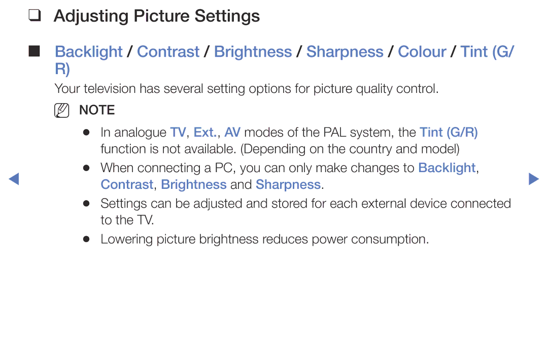 Samsung UE32K5103AKXBT, UE55K5102AKXXH, UE40K5102AKXXH manual Adjusting Picture Settings, Contrast, Brightness and Sharpness 