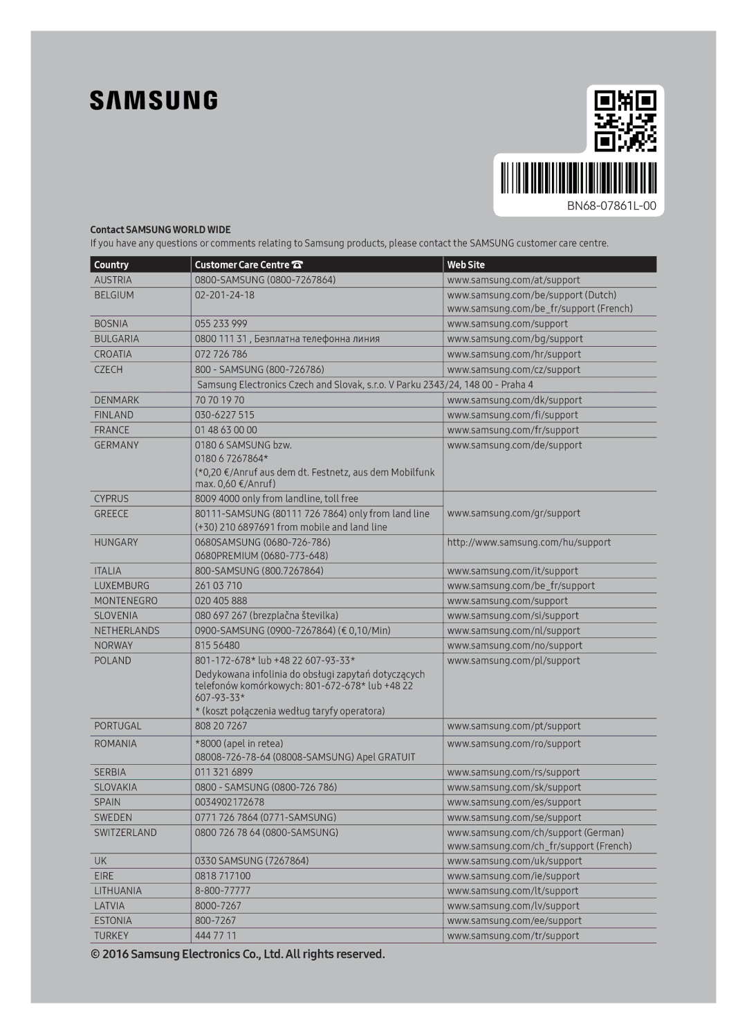 Samsung UE65KS9000TXXU, UE55KS9000TXXC, UE49KS9000TXXC, UE65KS9000TXXC, UE49KS9000TXZF, UE65KS9000TXZF manual BN68-07861L-00 