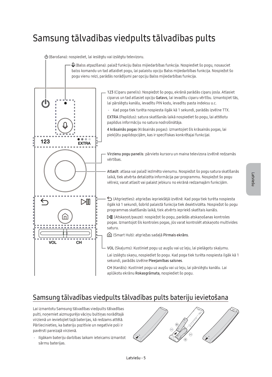 Samsung UE55KU6650SXXN, UE55KU6670SXXH, UE55KU6640SXXH, UE49KU6640SXXH manual Samsung tālvadības viedpults tālvadības pults 