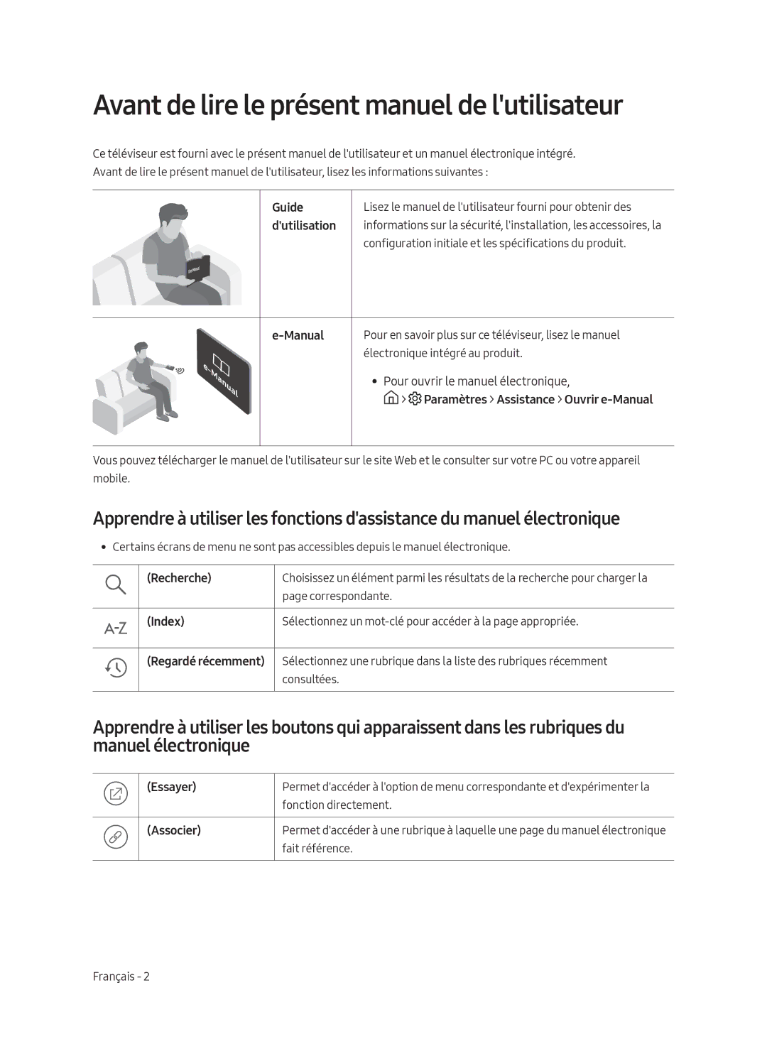 Samsung UE55MU6220WXXN manual Avant de lire le présent manuel de lutilisateur 