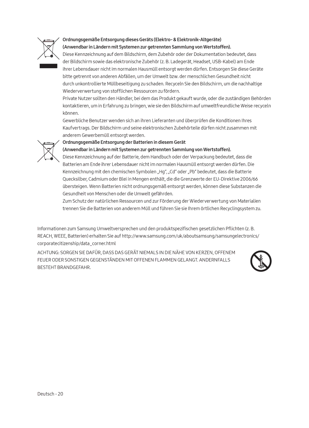 Samsung UE55MU6220WXXN manual Deutsch 