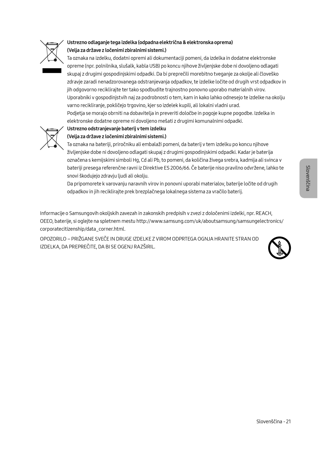 Samsung UE55MU6652UXXH, UE49MU6642UXXH, UE55MU6642UXXH, UE49MU6652UXXH, UE55MU6672UXXH, UE49MU6672UXXH manual Slovenščina 