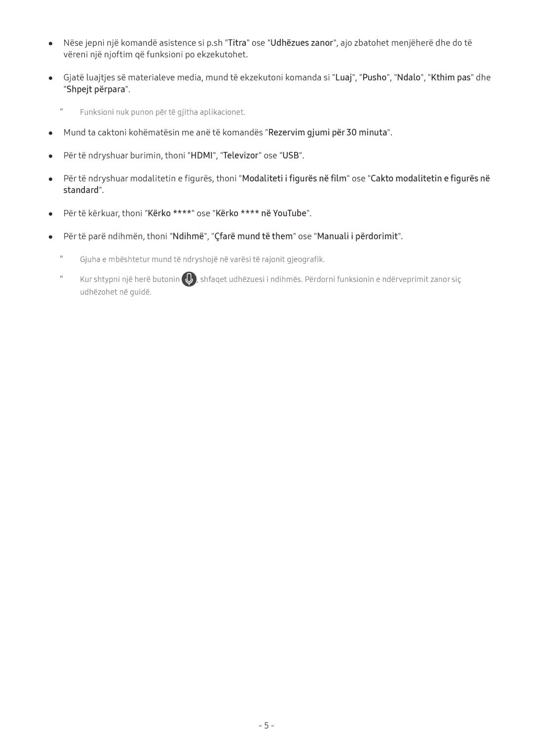 Samsung UE65MU6402UXXH, UE55MU7002TXXH, UE40MU6402UXXH, UE40MU6122KXXH manual Funksioni nuk punon për të gjitha aplikacionet 