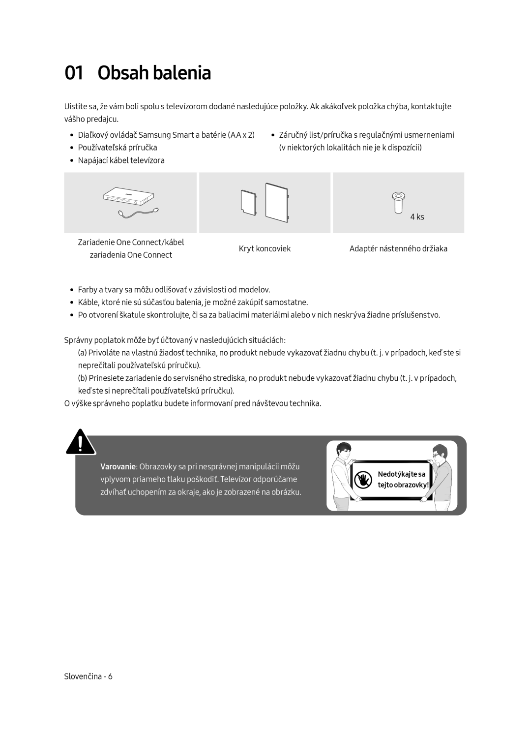 Samsung UE55MU7002TXXH, UE75MU7002TXXH, UE49MU7002TXXH, UE82MU7002TXXH, UE65MU7002TXXH manual Obsah balenia 