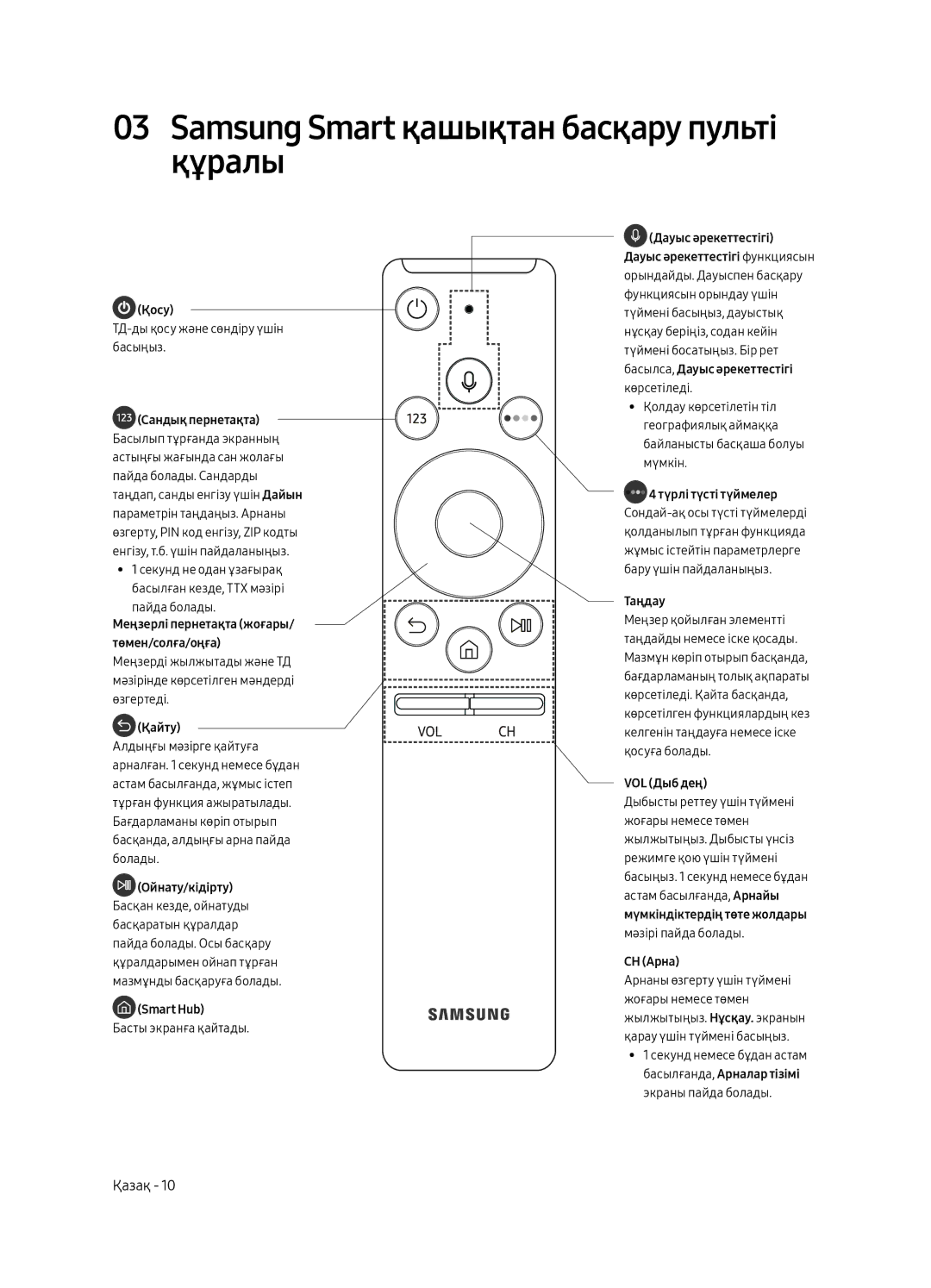 Samsung UE75MU8000UXRU, UE55MU8000UXRU, UE49MU8000UXRU manual Samsung Smart қашықтан басқару пульті құралы, Қосу 