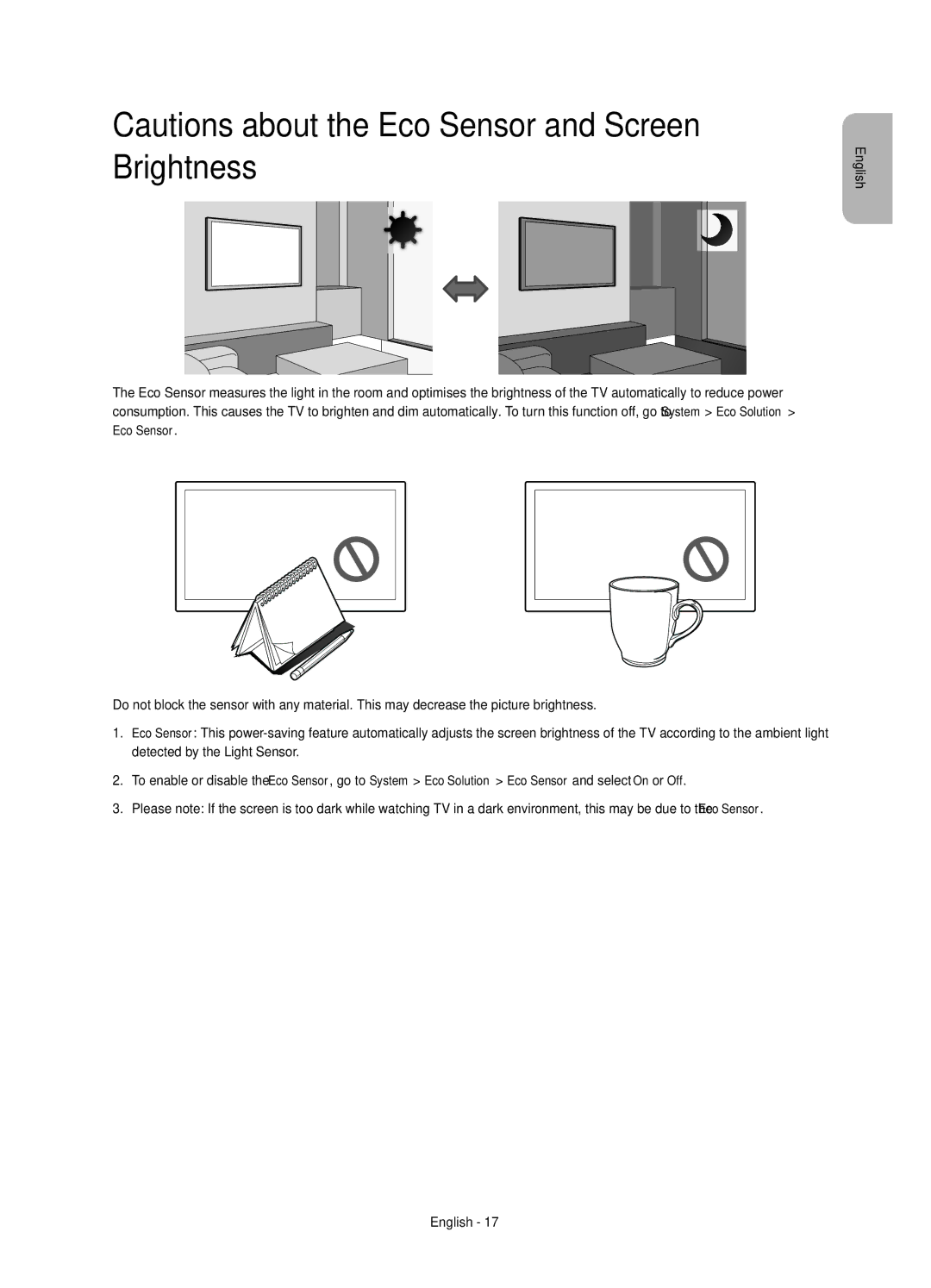 Samsung UE58H5203AWXXH, UE58H5203AWXXC manual English 