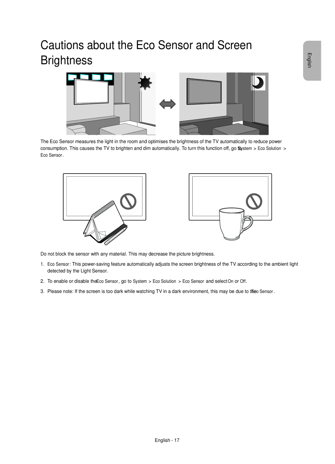 Samsung UE58H5204AKXXE manual English 