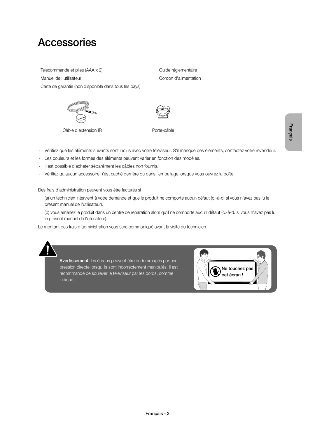 Samsung UE58H5273SSXZG manual Accessories 