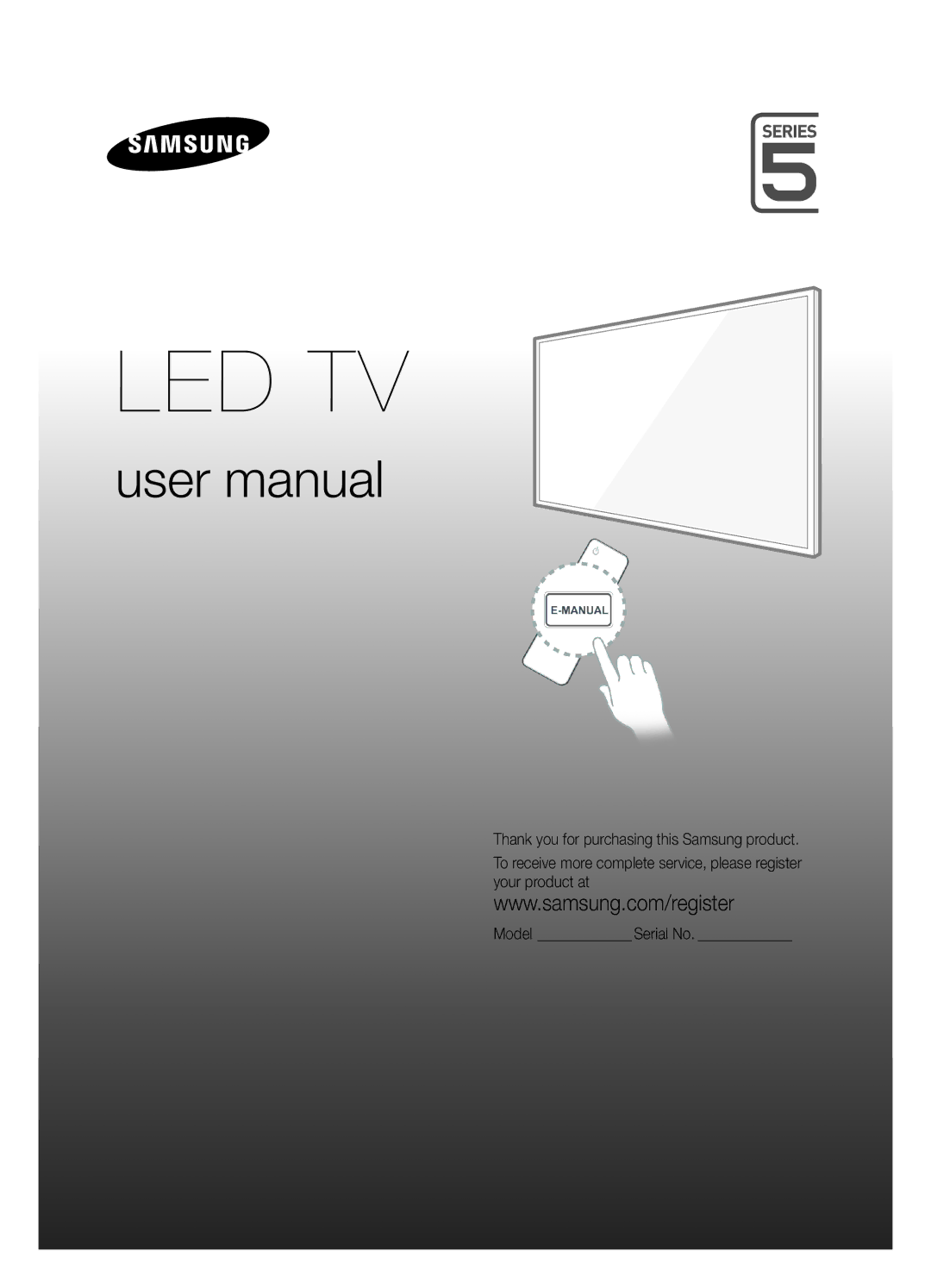 Samsung UE58J5000AWXZF, UE58J5000AWXXH, UE58J5002AKXXH manual Led Tv 