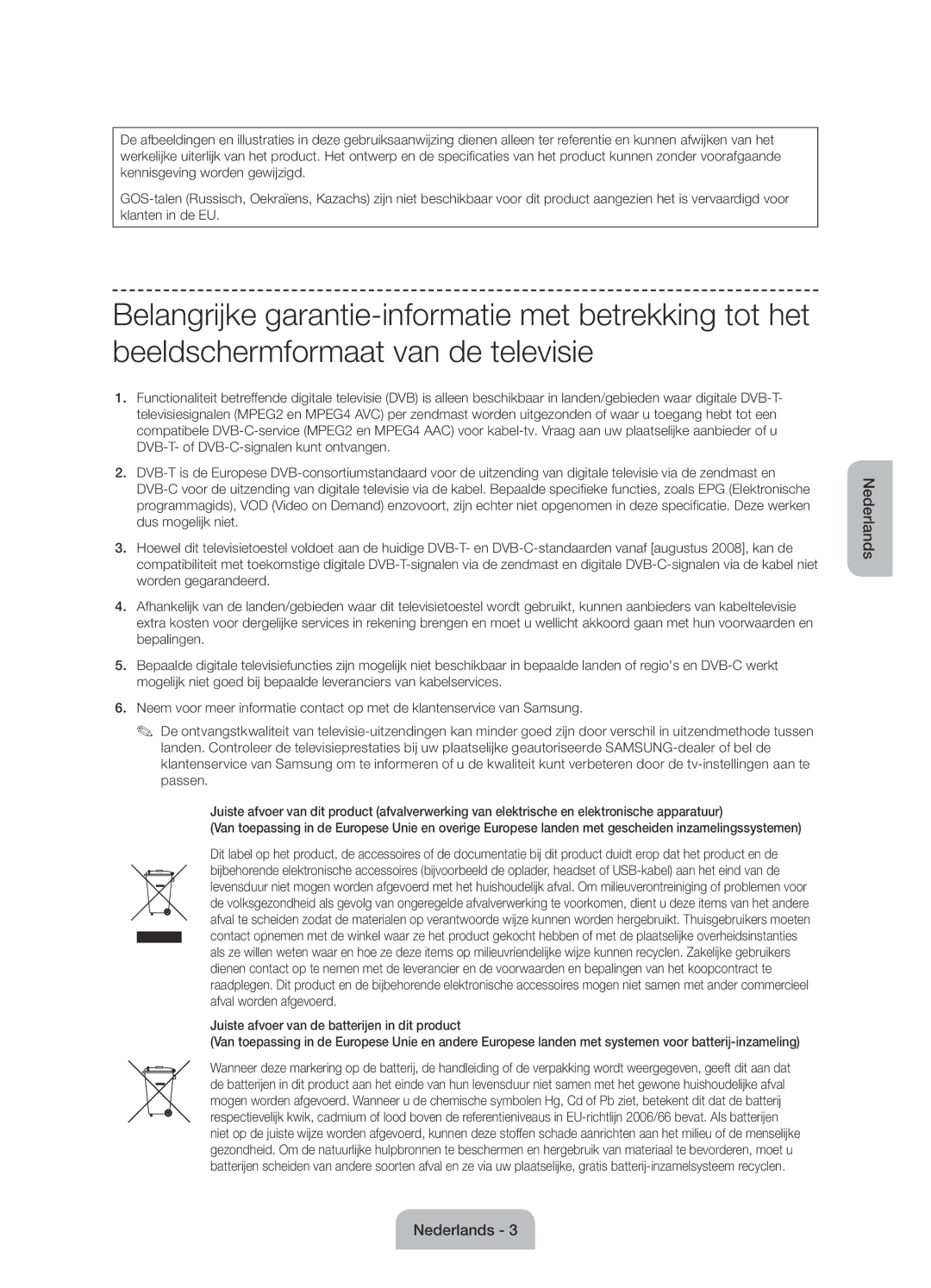 Samsung UE58J5000AWXZF manual Nederlands 