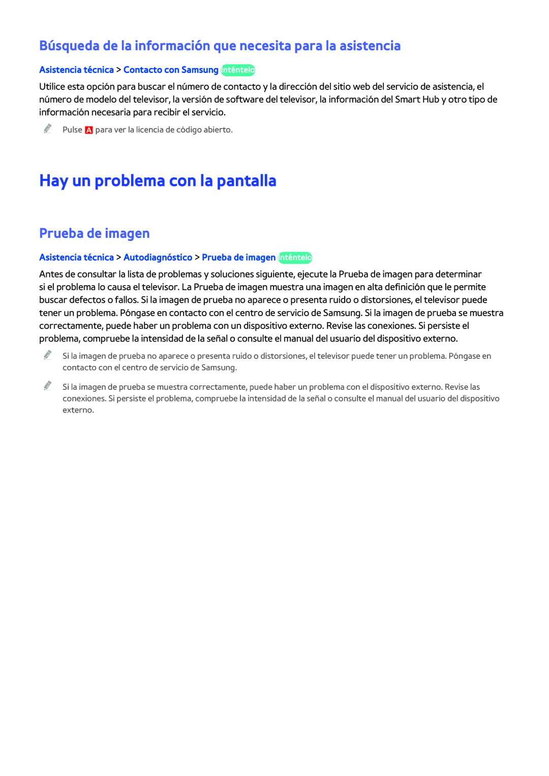 Samsung UE58J5270SSXZG manual Hay un problema con la pantalla, Búsqueda de la información que necesita para la asistencia 