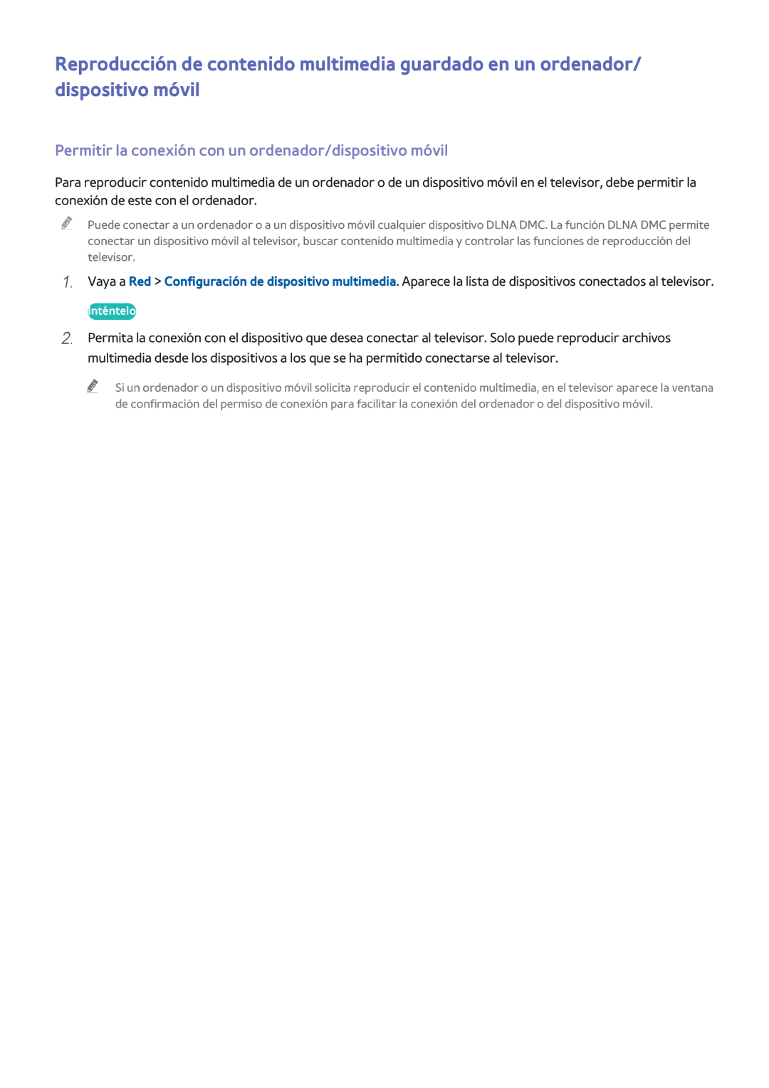 Samsung UE48H4203AWXXC, UE58J5270SSXZG, UE60H6203AWXXC manual Permitir la conexión con un ordenador/dispositivo móvil 