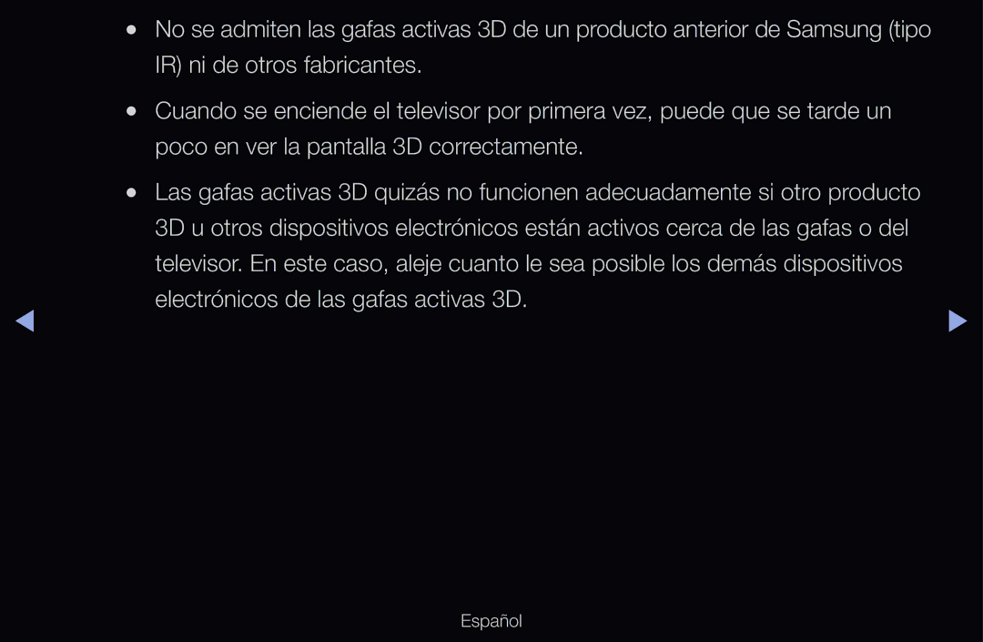 Samsung UE40D6500VSXXC, UE60D6500VSXZG, UE40D6200TSXZG, UE46D6530WSXXN, UE46D6100SWXXC Electrónicos de las gafas activas 3D 