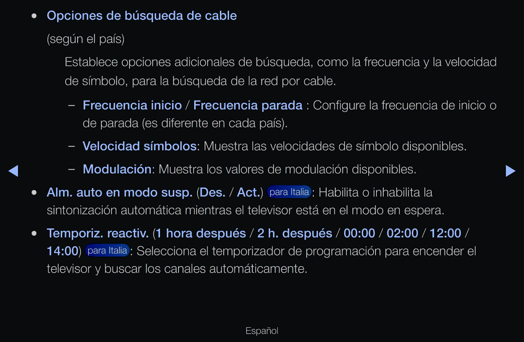 Samsung UE55D6530WSXXC manual Habilita o inhabilita la, Selecciona el temporizador de programación para encender el 