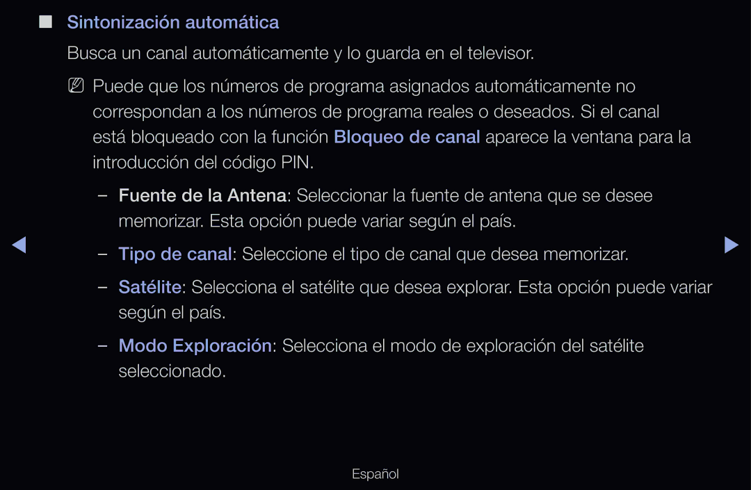 Samsung UE32D6510WSXZG, UE60D6500VSXZG, UE40D6200TSXZG, UE46D6530WSXXN, UE46D6100SWXXC manual Sintonización automática 