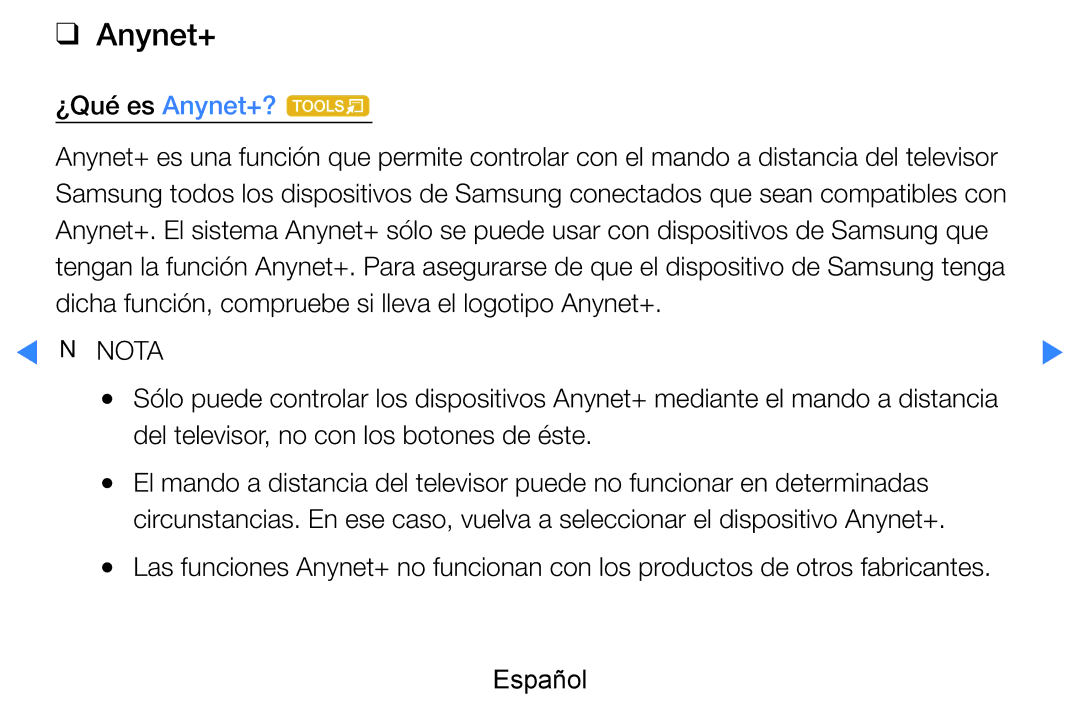 Samsung UE46D8000YSXXC, UE60D8000YSXXC manual ¿Qué es Anynet+? t, Dicha función, compruebe si lleva el logotipo Anynet+ 