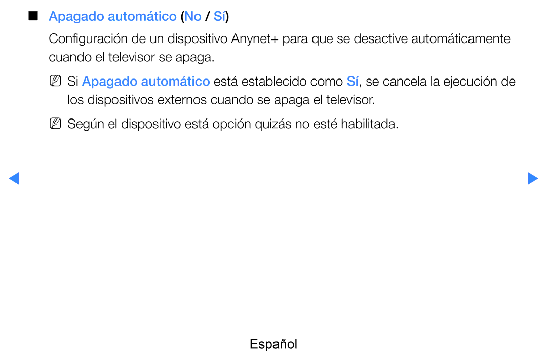 Samsung UE55D7000LSXXC, UE60D8000YSXXC, UE46D7090LSXZG, UE46D8000YSXXC, UE55D7000LSXXH manual Apagado automático No / Sí 