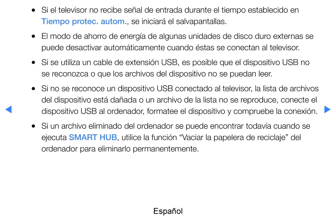 Samsung UE46D7090LSXZG Tiempo protec. autom., se iniciará el salvapantallas, Ordenador para eliminarlo permanentemente 