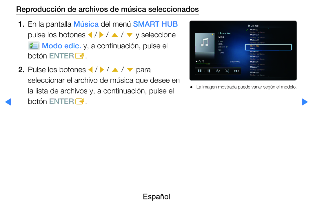 Samsung UE46D7000LSXZF manual Pulse los botones l / r / u / d y seleccione, Modo edic. y, a continuación, pulse el 