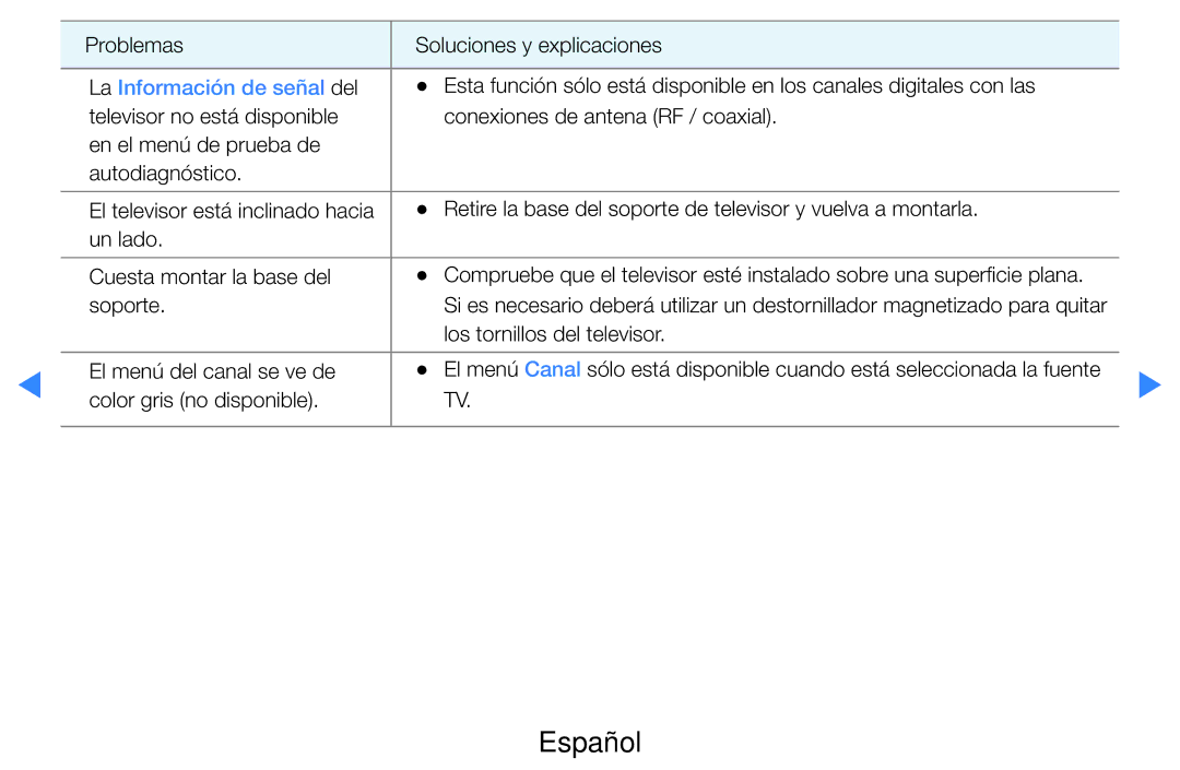 Samsung UE46D8000YSXXH, UE60D8000YSXXC, UE46D7090LSXZG, UE46D8000YSXXC, UE55D7000LSXXH manual La Información de señal del 