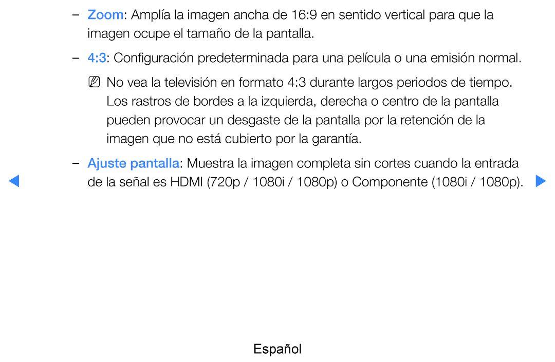 Samsung UE46D8000YSXXH, UE60D8000YSXXC, UE46D7090LSXZG, UE46D8000YSXXC manual Imagen que no está cubierto por la garantía 