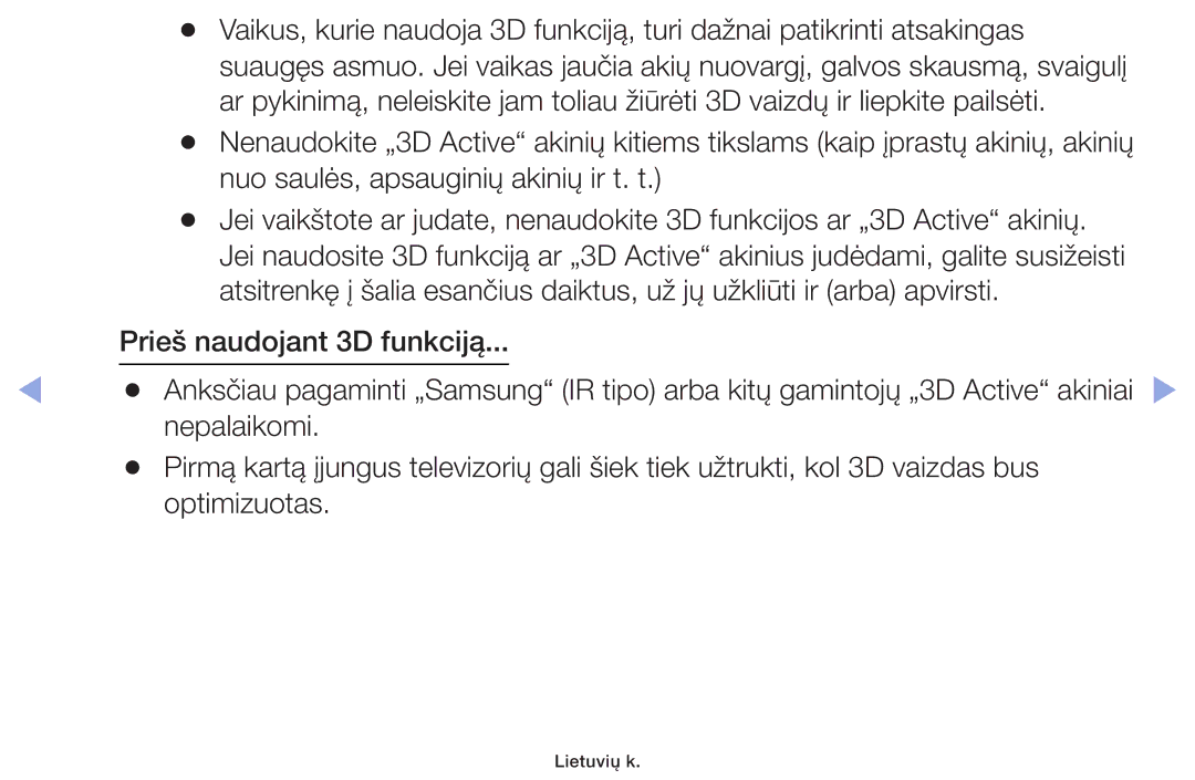 Samsung UE19F4000AWXBT, UE60F6170SSXZG, UE22F5000AWXBT, UE55F6100AWXBT, UE28F4000AWXBT, UE32F6100AWXBT manual Lietuvių k 