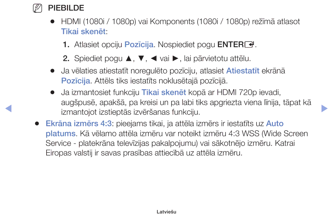 Samsung UE60F6170SSXZG, UE22F5000AWXBT, UE19F4000AWXBT, UE55F6100AWXBT manual Izmantojot izstieptās izvēršanas funkciju 