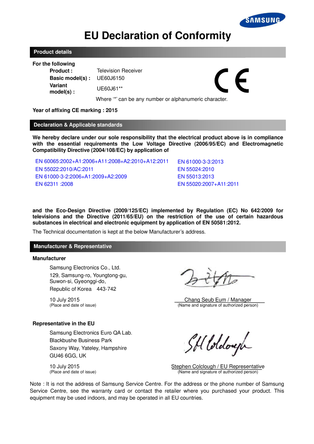 Samsung UE40J6250SUXZG, UE65J6299SUXZG, UE55J6289SUXZG, UE60J6289SUXZG, UE60J6250SUXZG, UE50J6289SUXZG manual Manual 