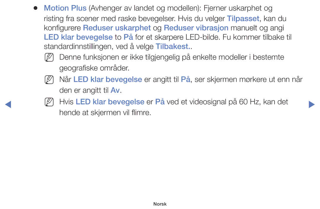 Samsung UE60J6175AUXXE, UE55J5105AKXXE, UE32J5005AKXXE, UE40J5005AKXXE, UE48J5005AKXXE manual Norsk 