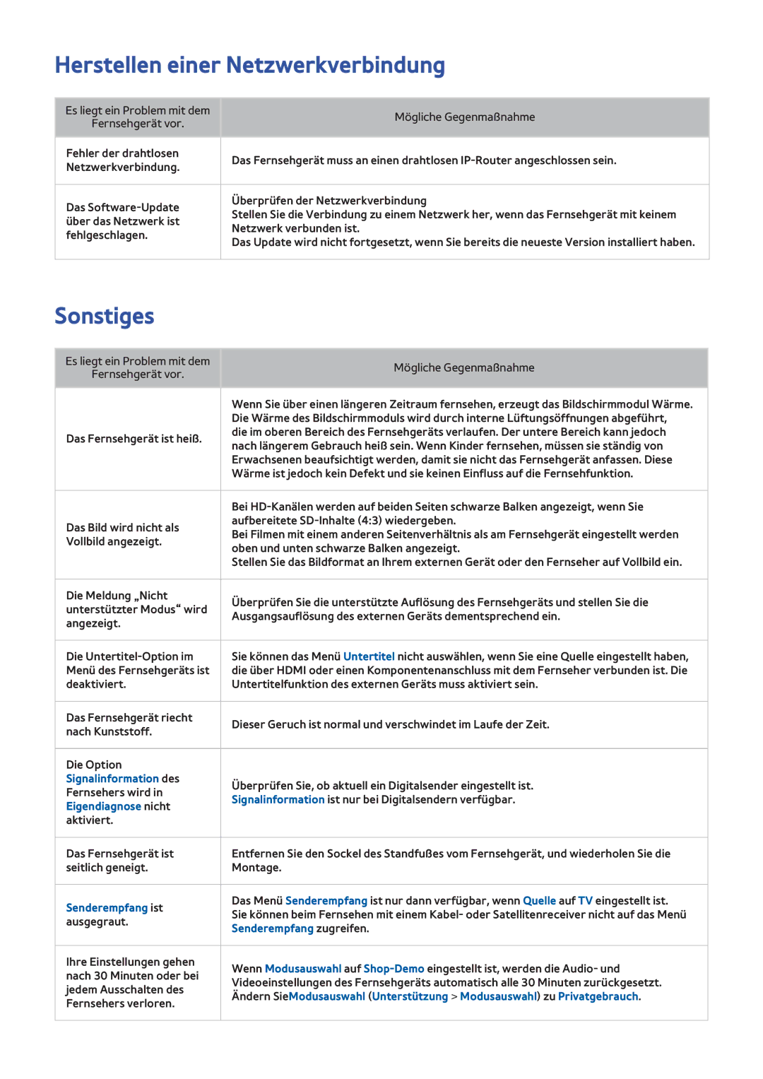 Samsung UE55F7000SLXTK, UE65F9000SLXXC, UE40F7090SLXZG, UE55F7090SLXZG manual Herstellen einer Netzwerkverbindung, Sonstiges 