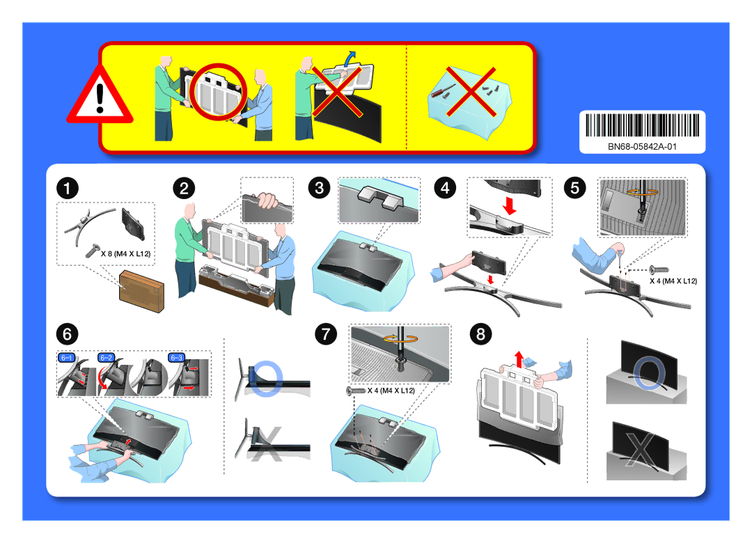 Samsung UE55H8000ATXUZ, UE65H8000ATXRU, UE48H8000ATXMS, UE55H8000ATXMS, UE65H8000ATXMS, UE48H8000ATXRU manual BN68-05842A-01 