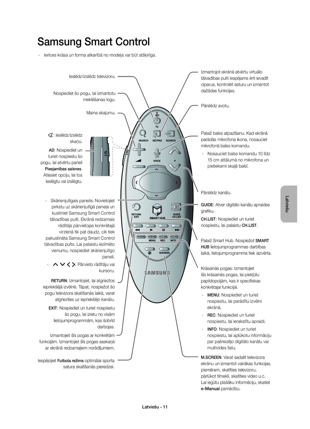 Samsung UE55H8000SLXXN, UE65H8000SLXXH manual Maina skaļumu ¢ Ieslēdz/izslēdz skaņu, Skārienjutīgais panelis Novietojiet 