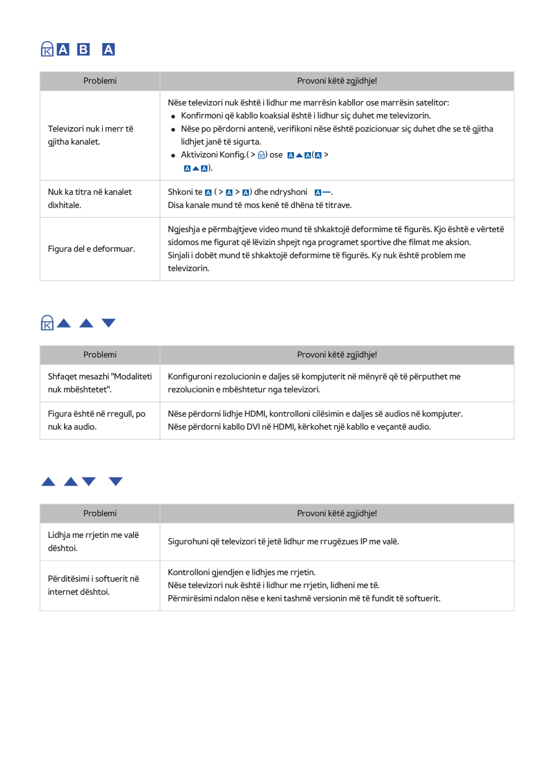 Samsung UE48H8000STXXH, UE65H8000STXXH Ka problem me transmetimin, Kompjuteri nuk lidhet, Nuk mund të lidhem me internetin 