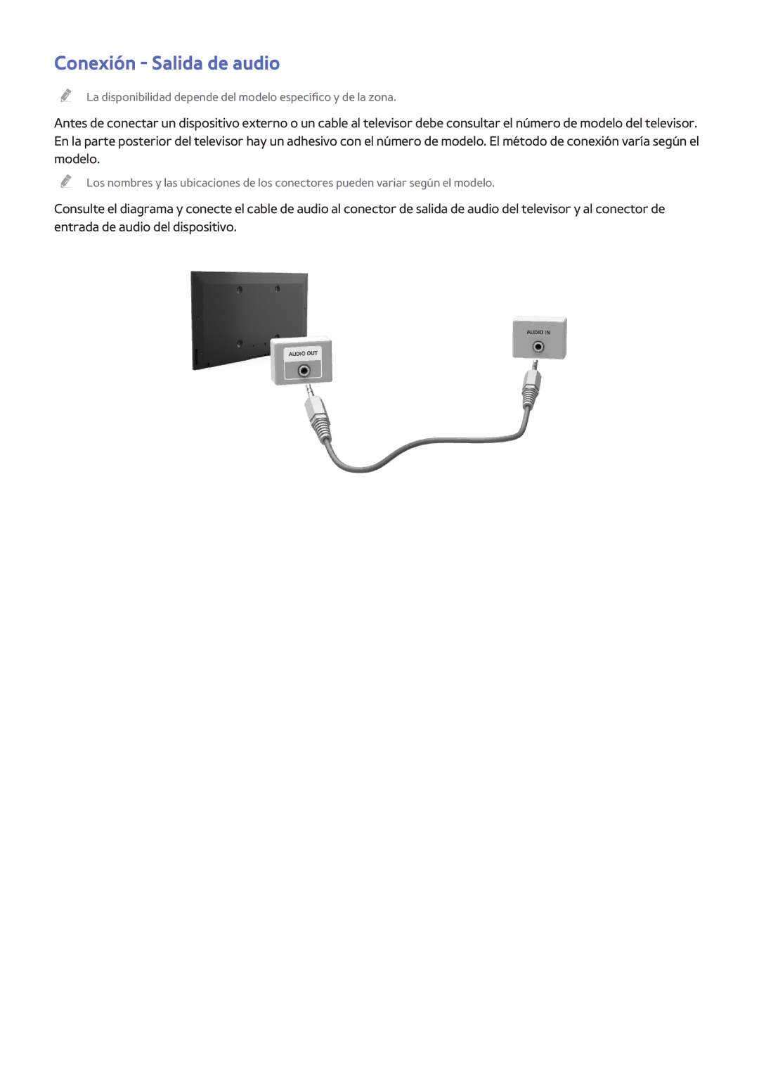 Samsung UE55HU6900SXXC, UE65HU7500LXXC, UE55HU7200SXXC, UE55HU7100SXXC, UE65HU7500LXZF manual Conexión Salida de audio 