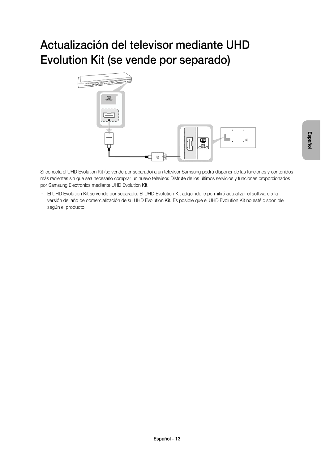 Samsung UE65HU7500LXZF, UE65HU7500LXXC, UE48HU7500LXXC, UE55HU7500LXXC, UE75HU7500LXXC manual Español 