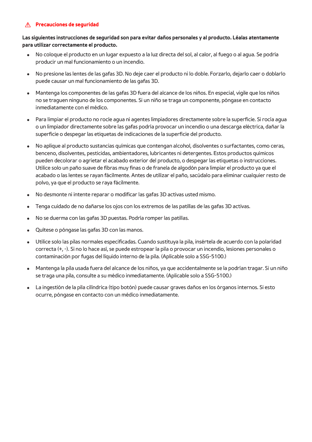 Samsung UE55HU8500TXXH, UE65HU8500LXXH, UE55HU8500LXXC, UE78HU8500LXXH, UE55HU8500LXXH manual Precauciones de seguridad 