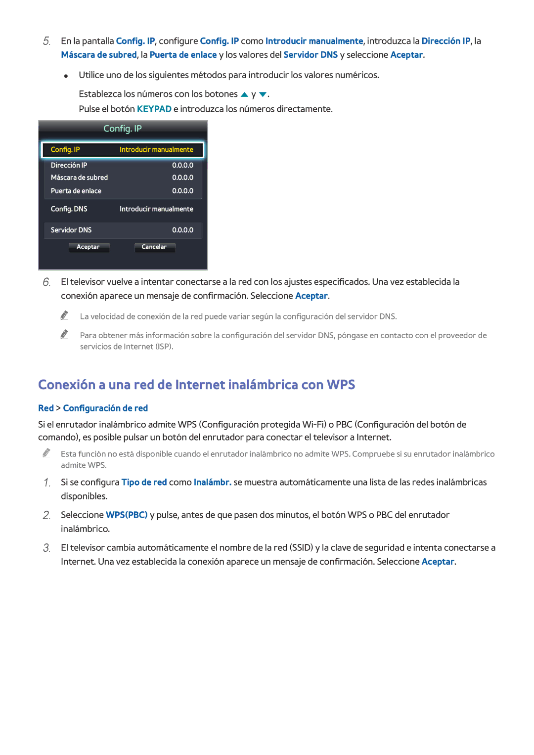 Samsung UE55HU8500TXXH, UE65HU8500LXXH, UE55HU8500LXXC, UE78HU8500LXXH Conexión a una red de Internet inalámbrica con WPS 