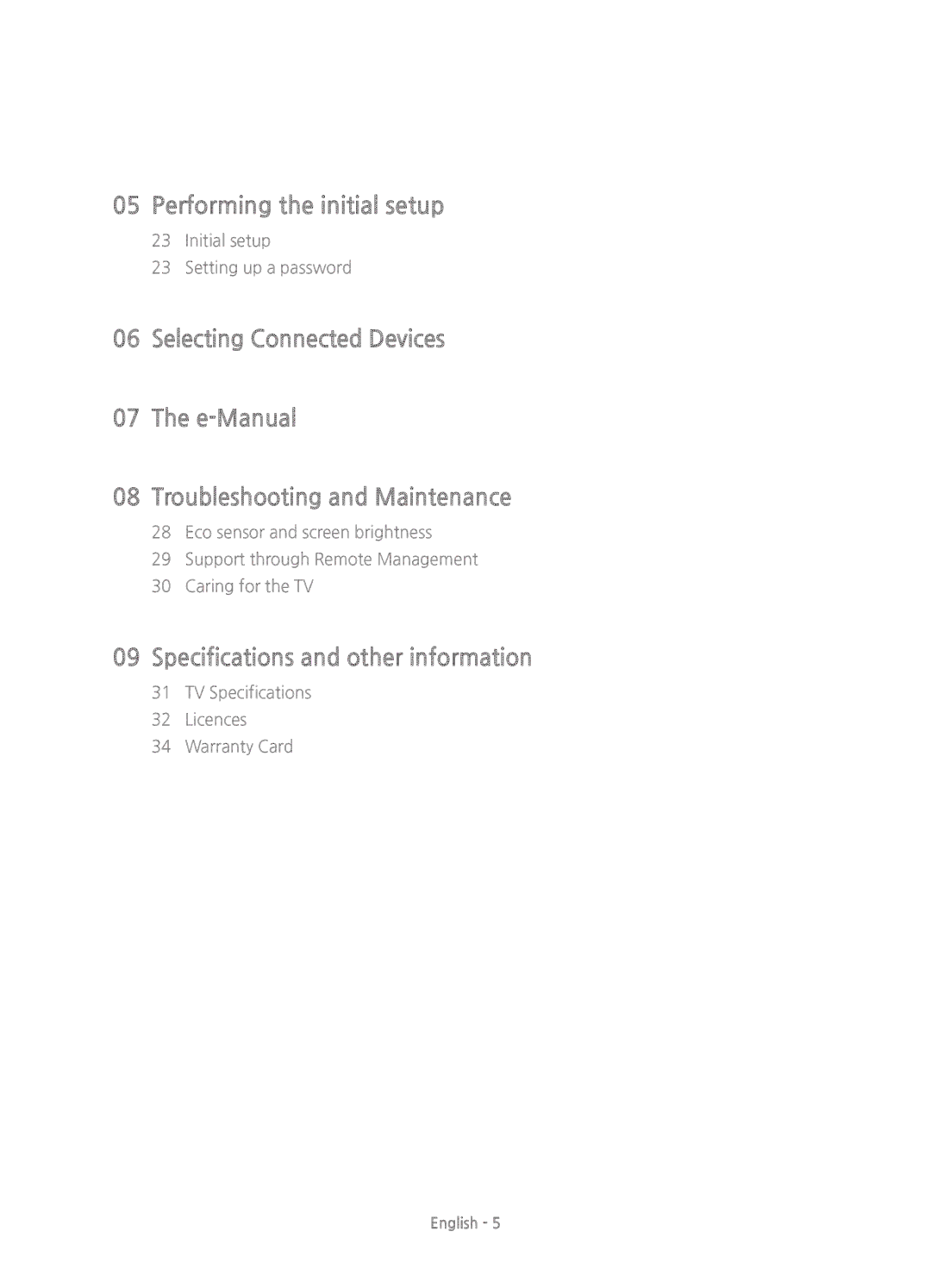 Samsung UE65JS9000TXZT, UE65JS9000TXXC, UE55JS9000TXXC, UE48JS9000TXZF, UE55JS9000TXZF manual Performing the initial setup 