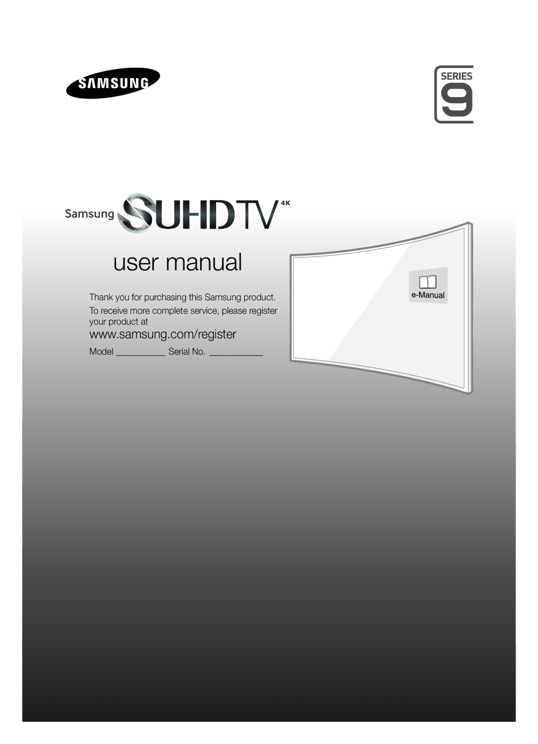 Samsung UE65JS9000LXXH, UE55JS9000LXXH, UE48JS9000LXXH, UE65JS9500LXXH, UE78JS9500LXXH, UE88JS9500LXXH manual Manual 