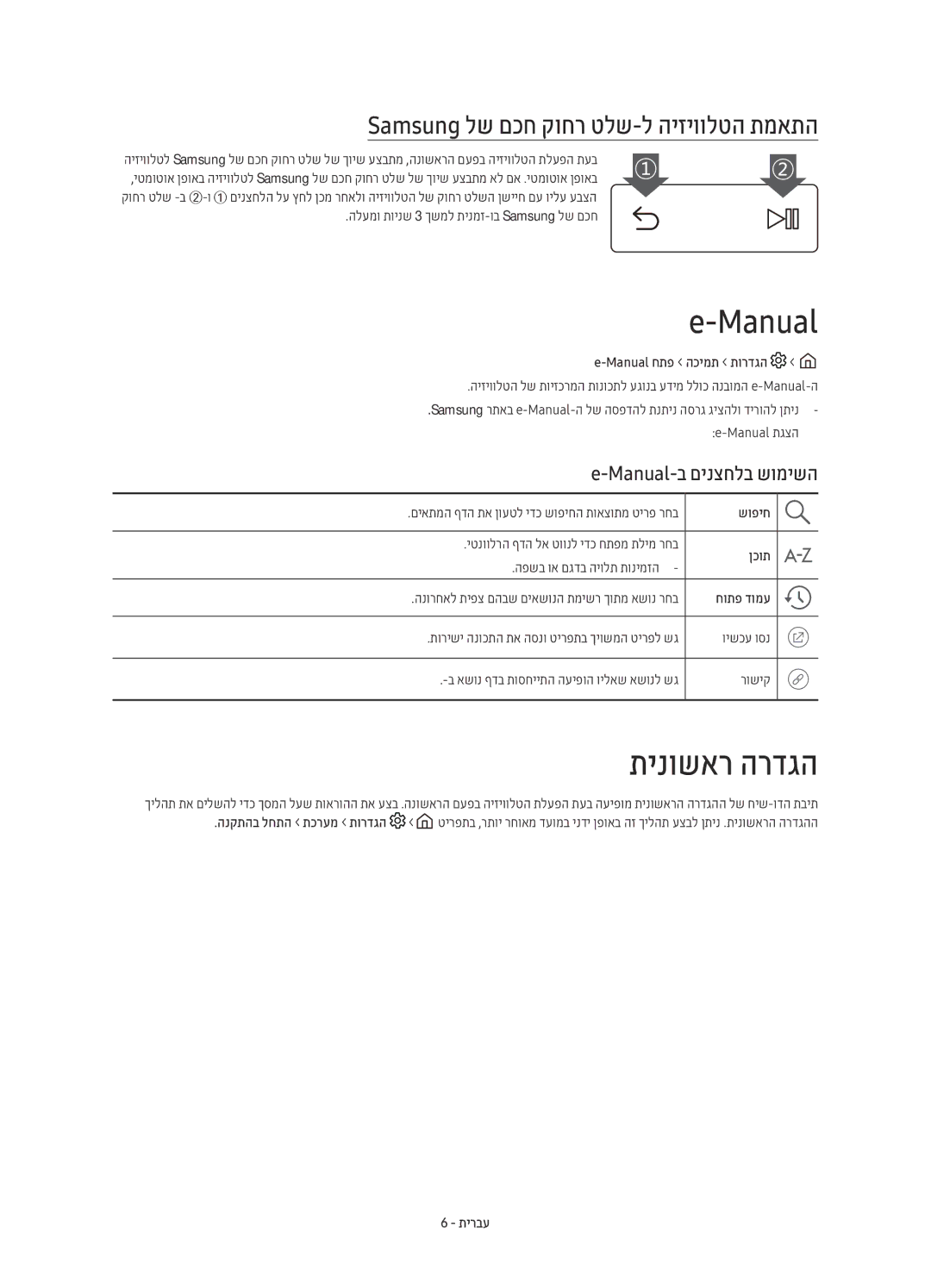 Samsung UE65KS8500UXSQ, UE55KS8500UXSQ, UE49KS8500UXSQ Manual, תינושאר הרדגה, Samsung לש םכח קוחר טלש-ל היזיוולטה תמאתה 