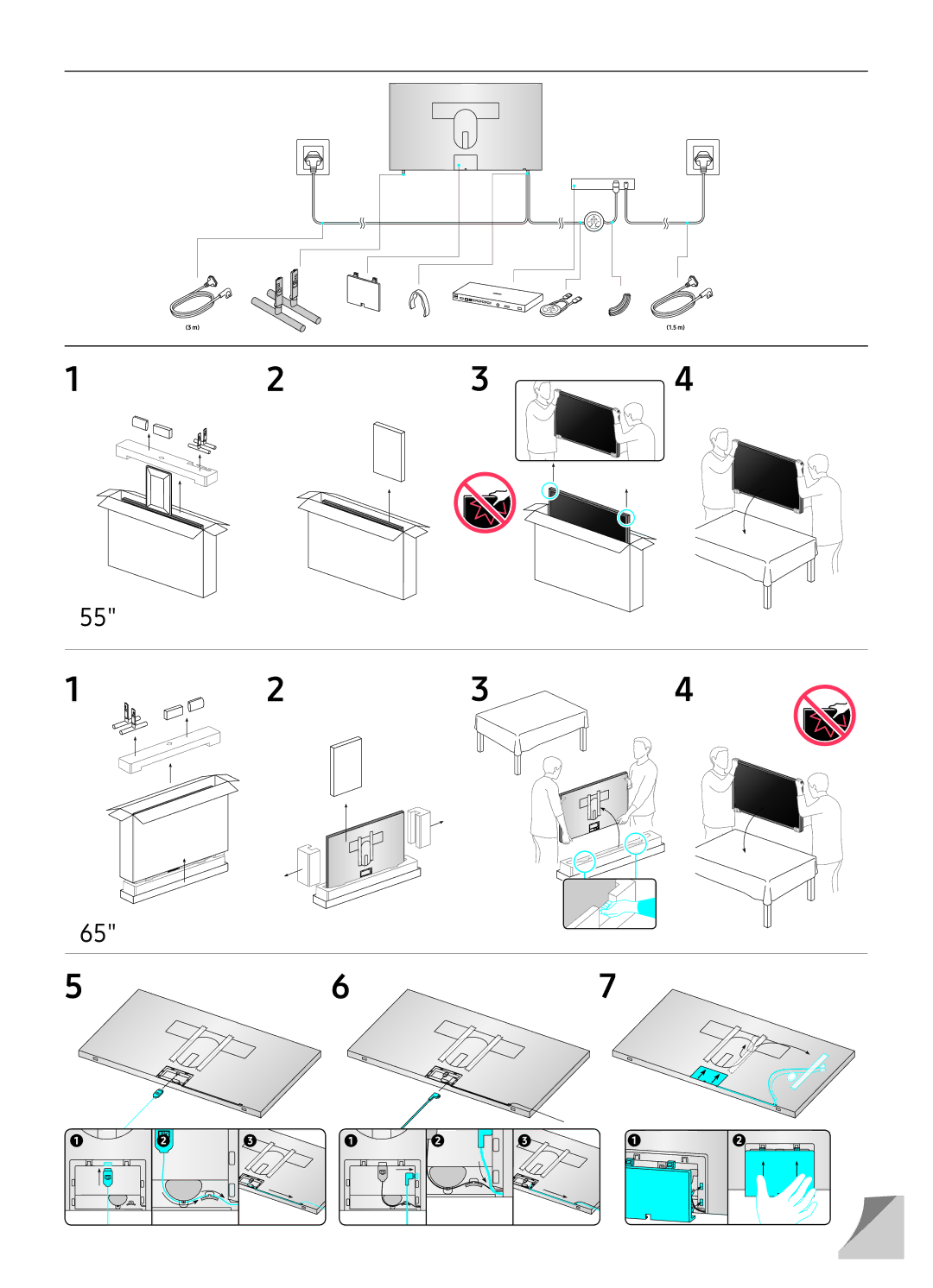 Samsung UE65LS003AUXRU, UE55LS003AUXRU manual 