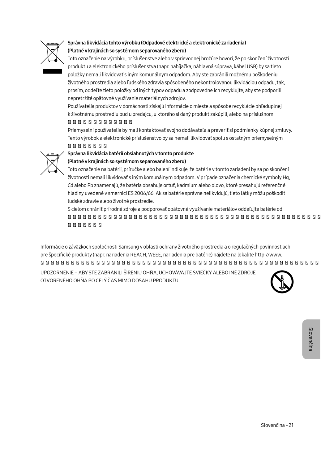 Samsung UE40MU6472UXXH, UE65MU6442UXXH, UE55MU6472UXXH, UE49MU6472UXXH, UE49MU6442UXXH, UE55MU6442UXXH manual Slovenčina 