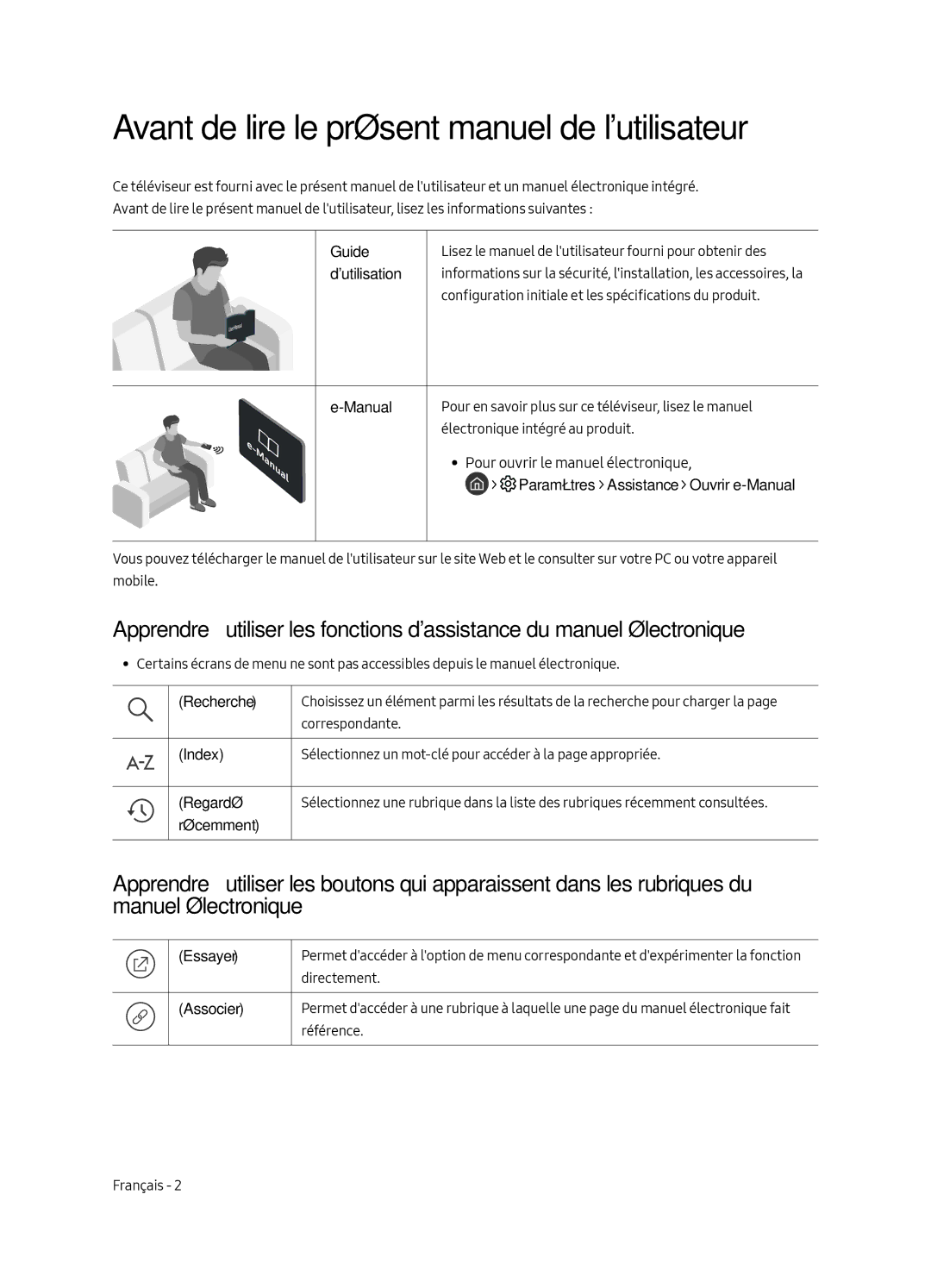 Samsung UE65MU6505UXXC, UE55MU6505UXXC, UE49MU6505UXXC manual Avant de lire le présent manuel de lutilisateur 