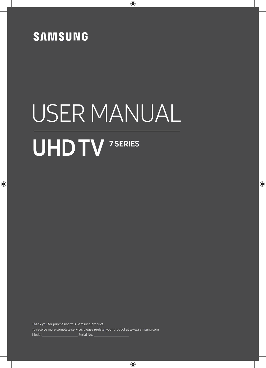 Samsung UE65NU7105KXXC, UE65NU7175UXXC manual Series 