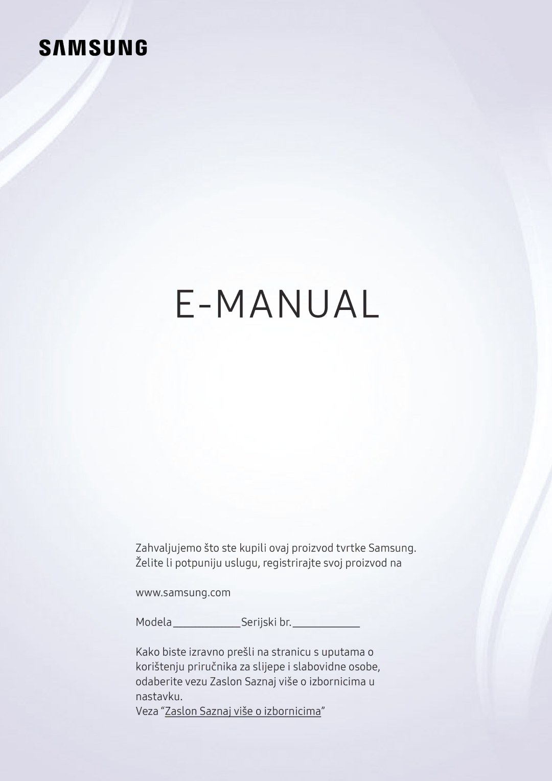 Samsung UE65NU8509TXZG, UE82NU8009TXZG, UE55NU8059TXZG, UE65NU8009TXZG, UE55NU8009TXZG, UE49NU8049TXZG manual Manual 